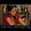 Horny swinging mature